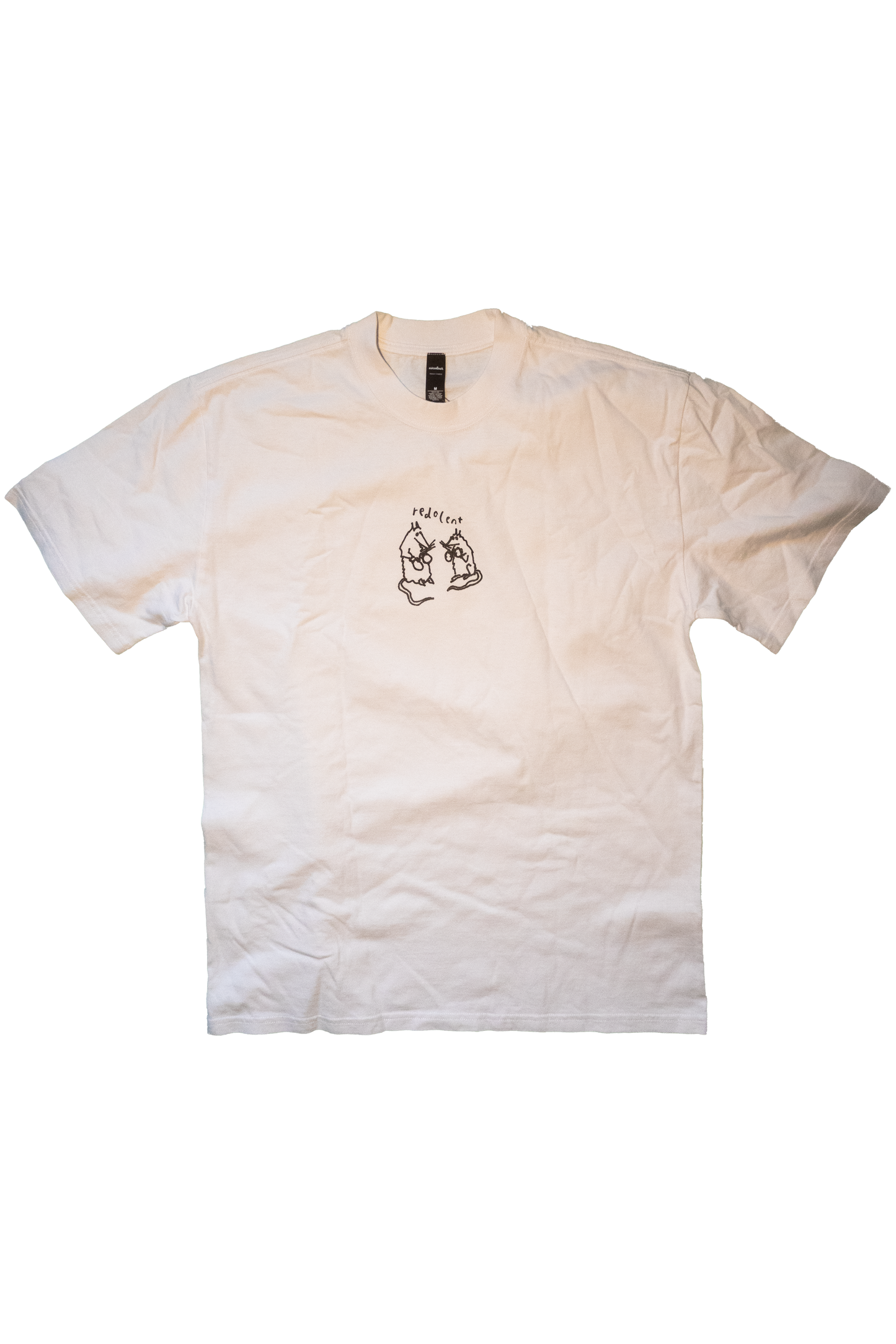 redolent rats oversized T-shirt - white